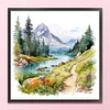 Outdoor Scenery-11CT Stamped Cross Stitch 45*45cm/17.72*17.72in
