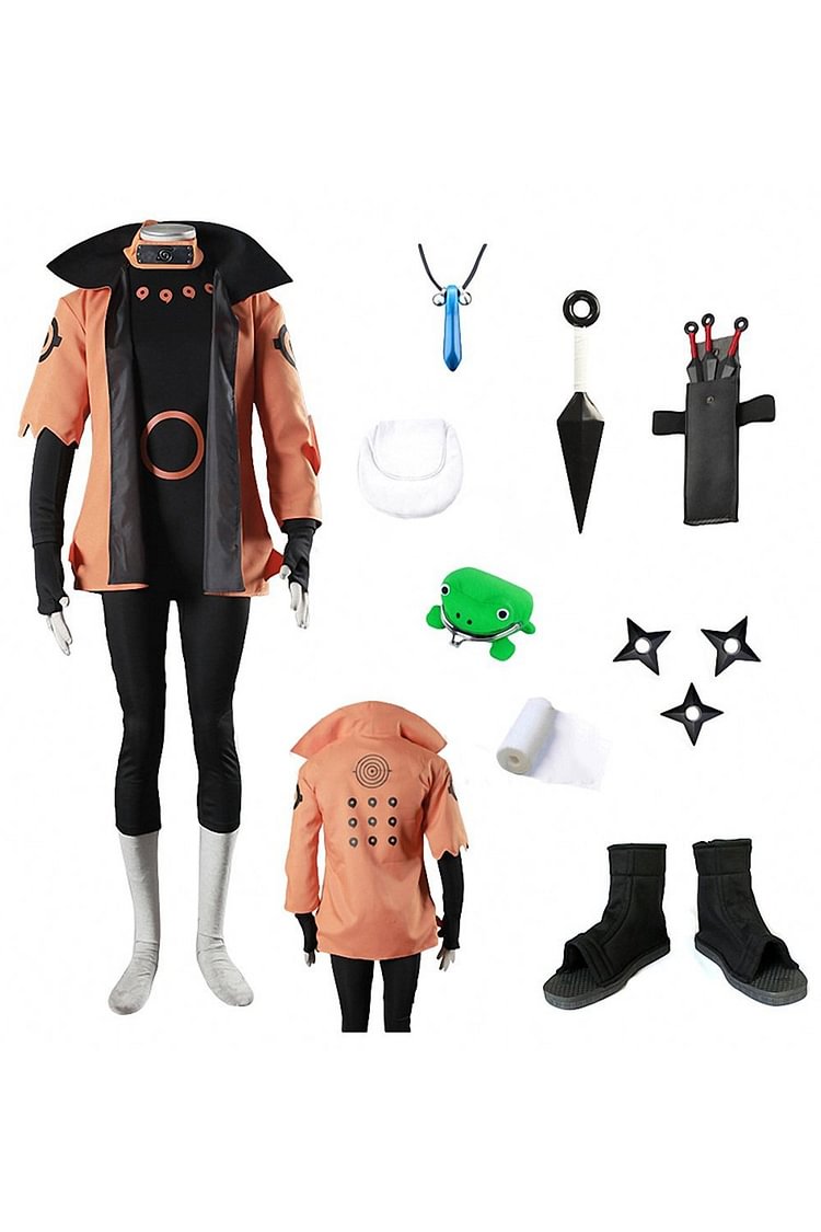 Naruto Uzumaki Naruto Rikudousennin Modo Cosplay Costume