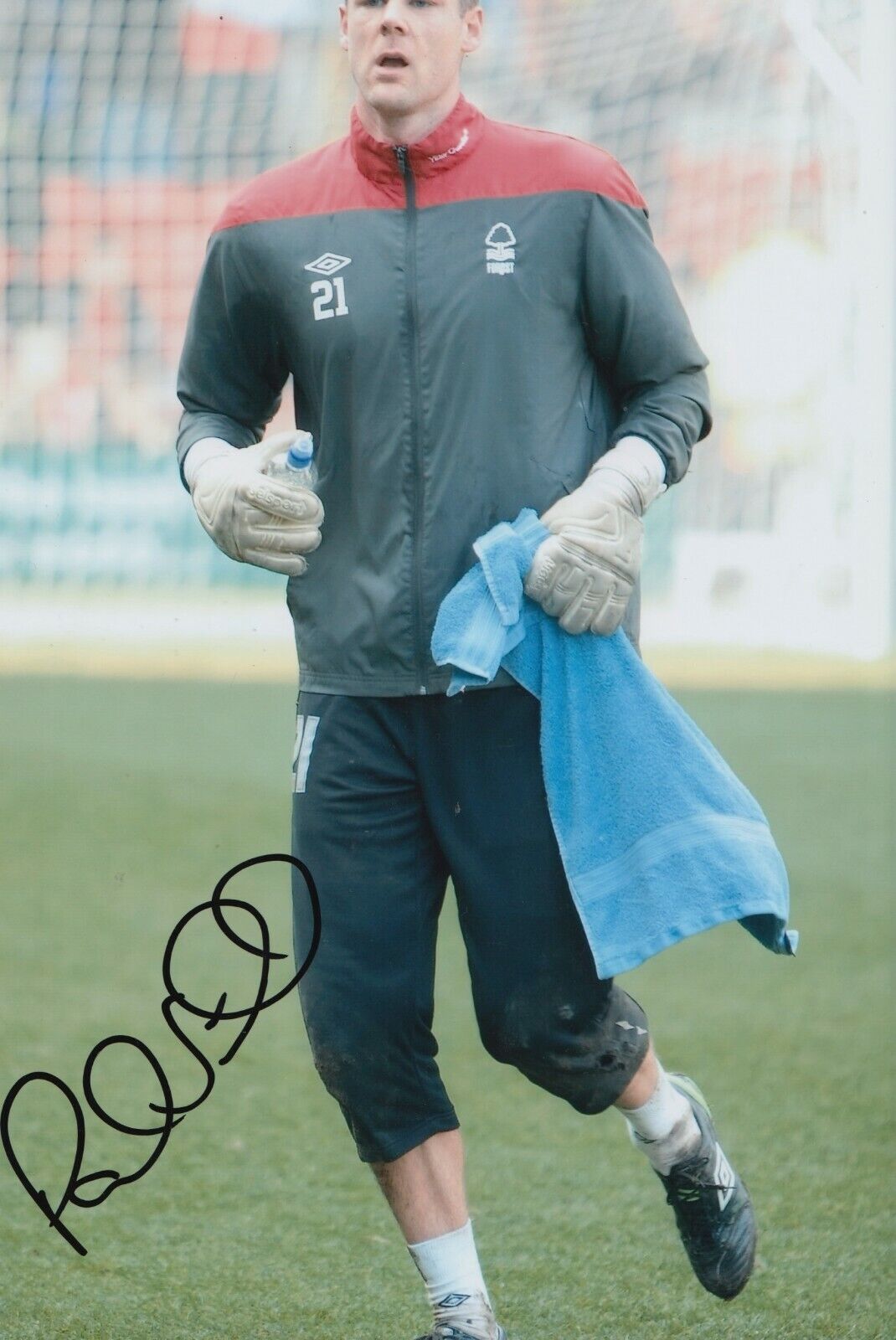 George Elokobi Hand Signed 12x8 Photo Poster painting - Nottingham Forest - Football Autograph 5