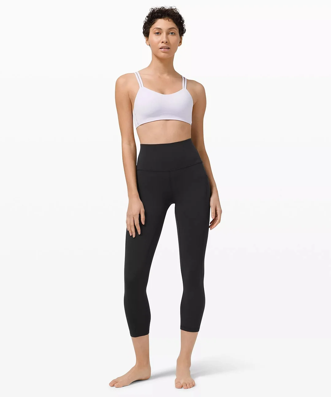 Women's Pants-Align™ High Rise Crop with Pockets Pants-Black