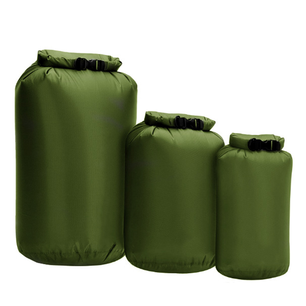 

3x 8/40/70L Waterproof Phone Storage Bags Outdoor Diving Bags (Army Green, 501 Original
