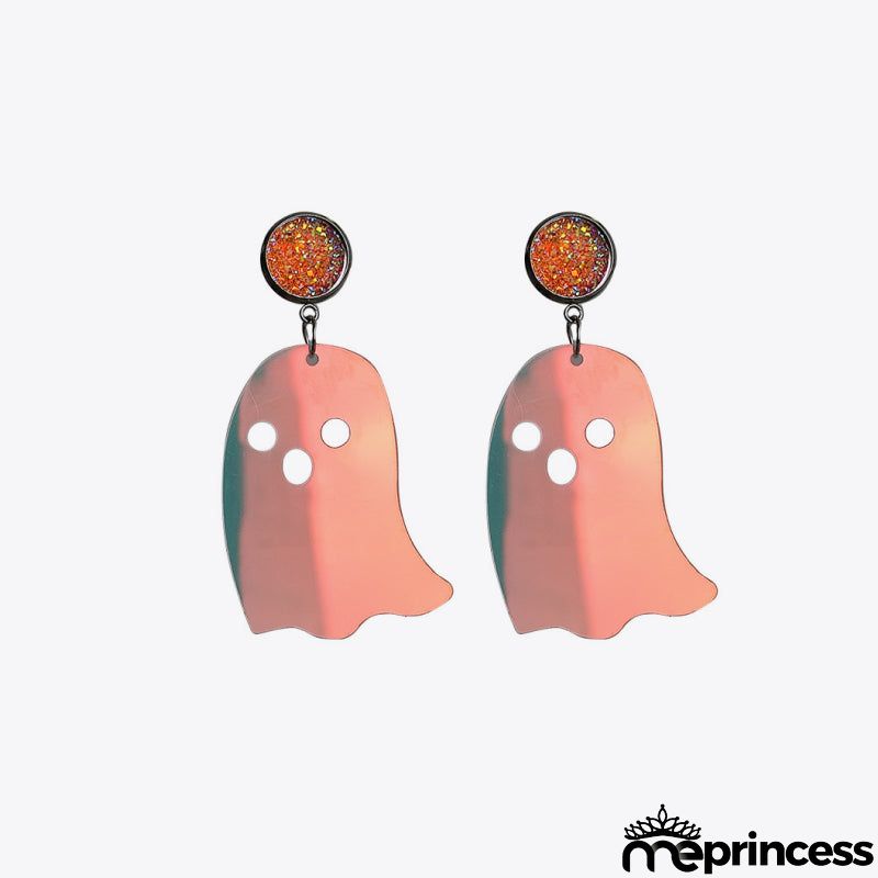 Ghost Shape Acrylic Dangle Earrings
