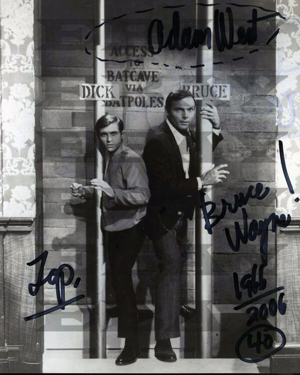 ADAM WESTSigned 8x10 Photo Poster painting Rep