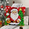 Santa Xmas Tree-DIY Latch Hook Rug Pillowcase Kits 43*43cm