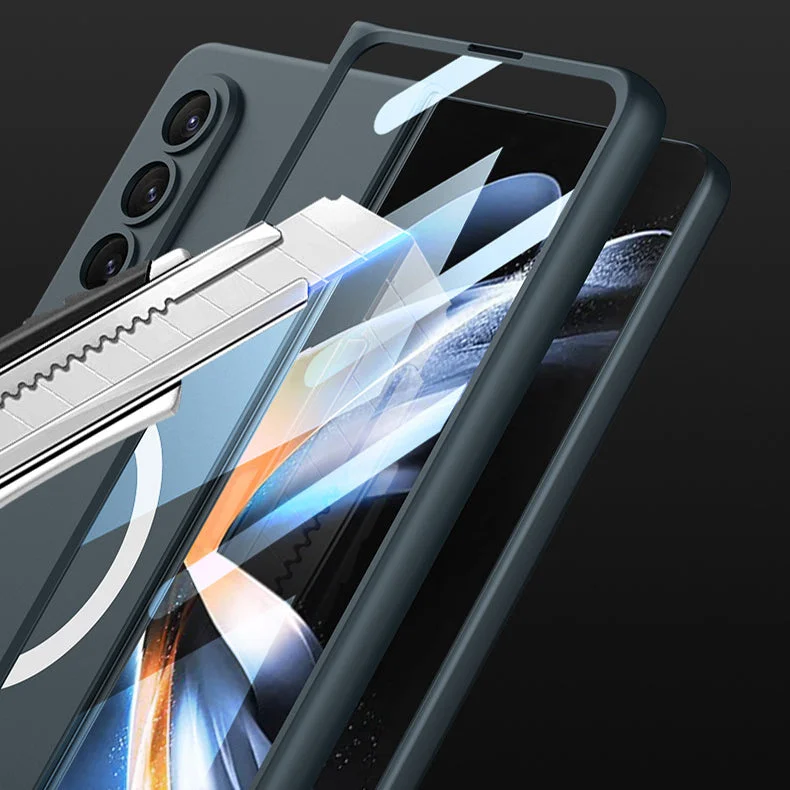 Applicable To Samsung ZFold3/ZFold4 Ultra-Thin Shell Film Wireless Charger Phone Case