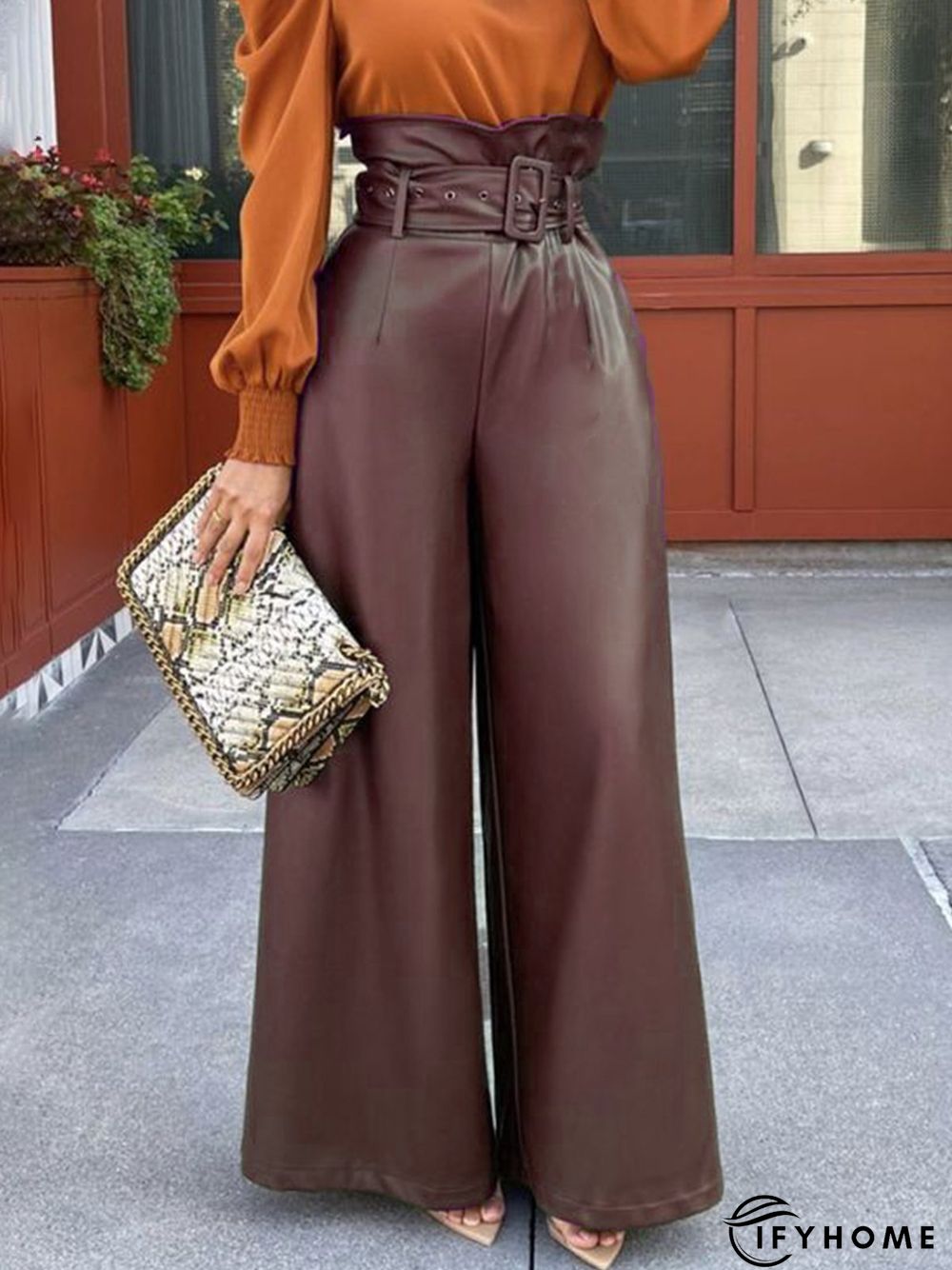 Plain Urban Regular Fit Fashion Pants | IFYHOME