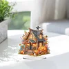 DIY Halloween Pumpkin Cottage Acrylic Special Shaped Diamond Art Desktop Ornaments