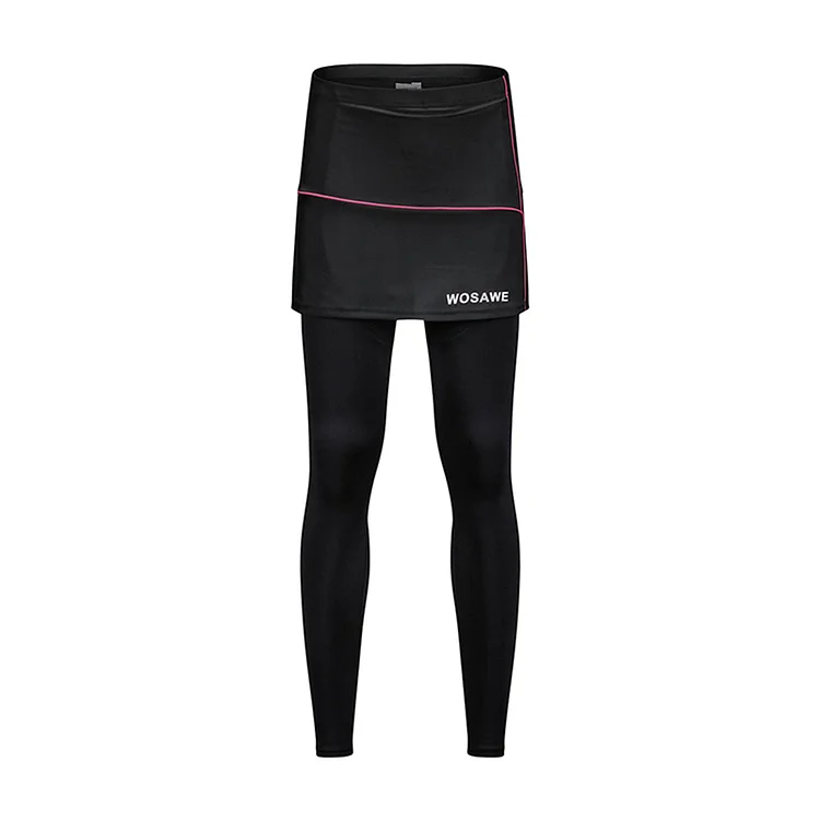 Women's Cycling 3D Sponge Padded Tights with Skirt