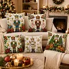 Christmas Nutcracker DIY 11CT Stamped Cross Stitch Pillow Cover Kit 45x45cm tapestrymarket
