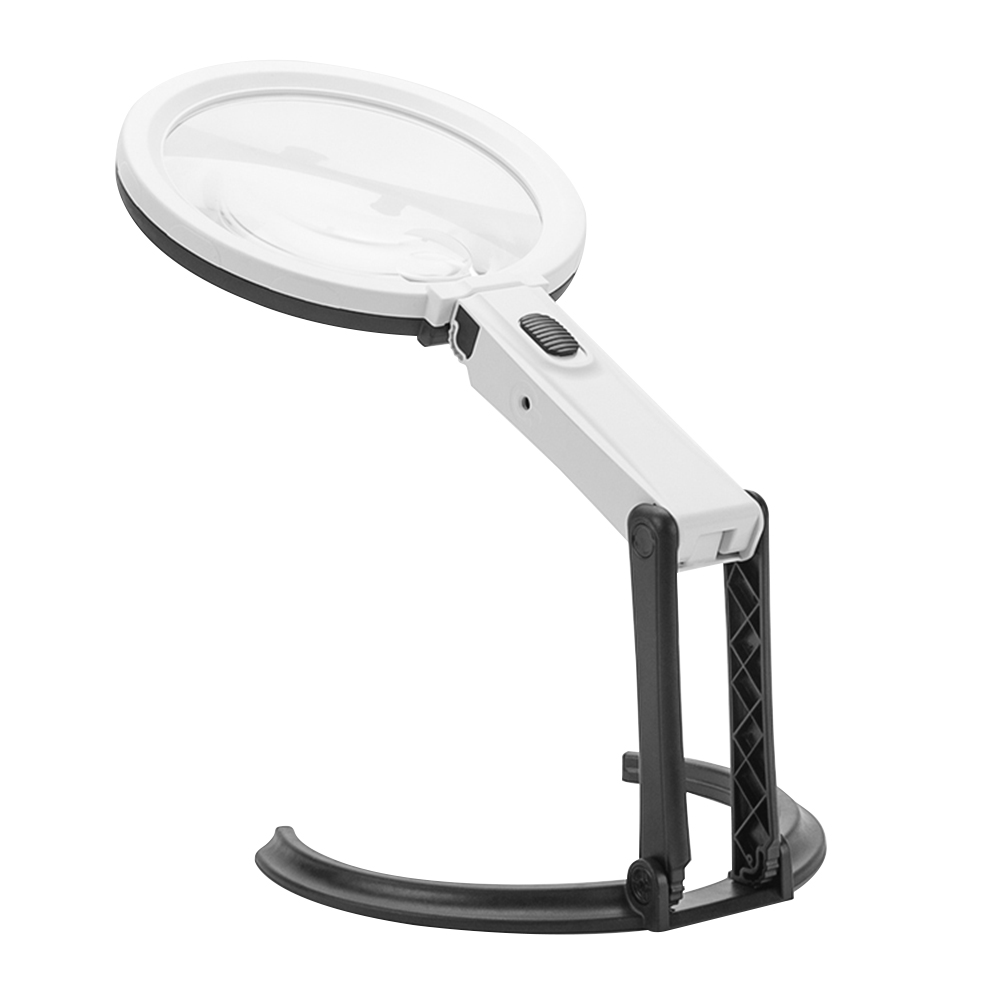 

1.8/5X Magnifying Glass 2 in 1 Folding Handheld Illuminated Magnifier, Us plug, 501 Original