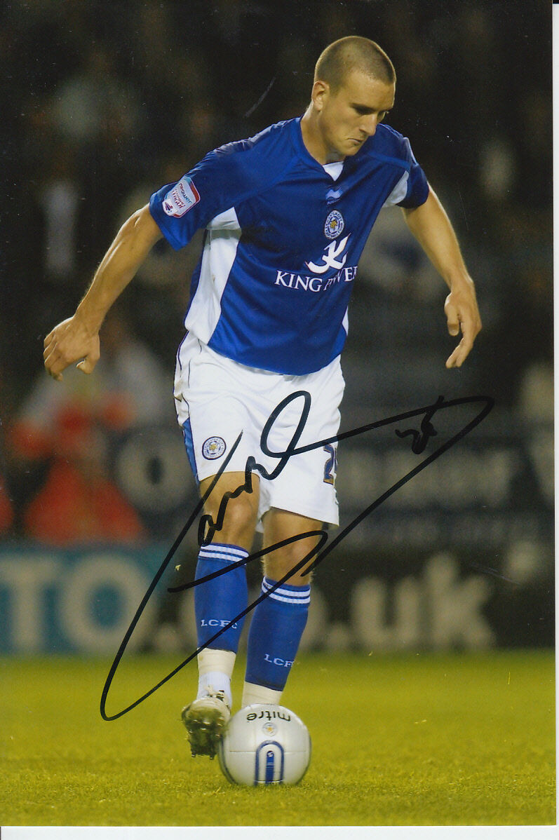 LEICESTER CITY HAND SIGNED JACK HOBBS 6X4 Photo Poster painting 1.