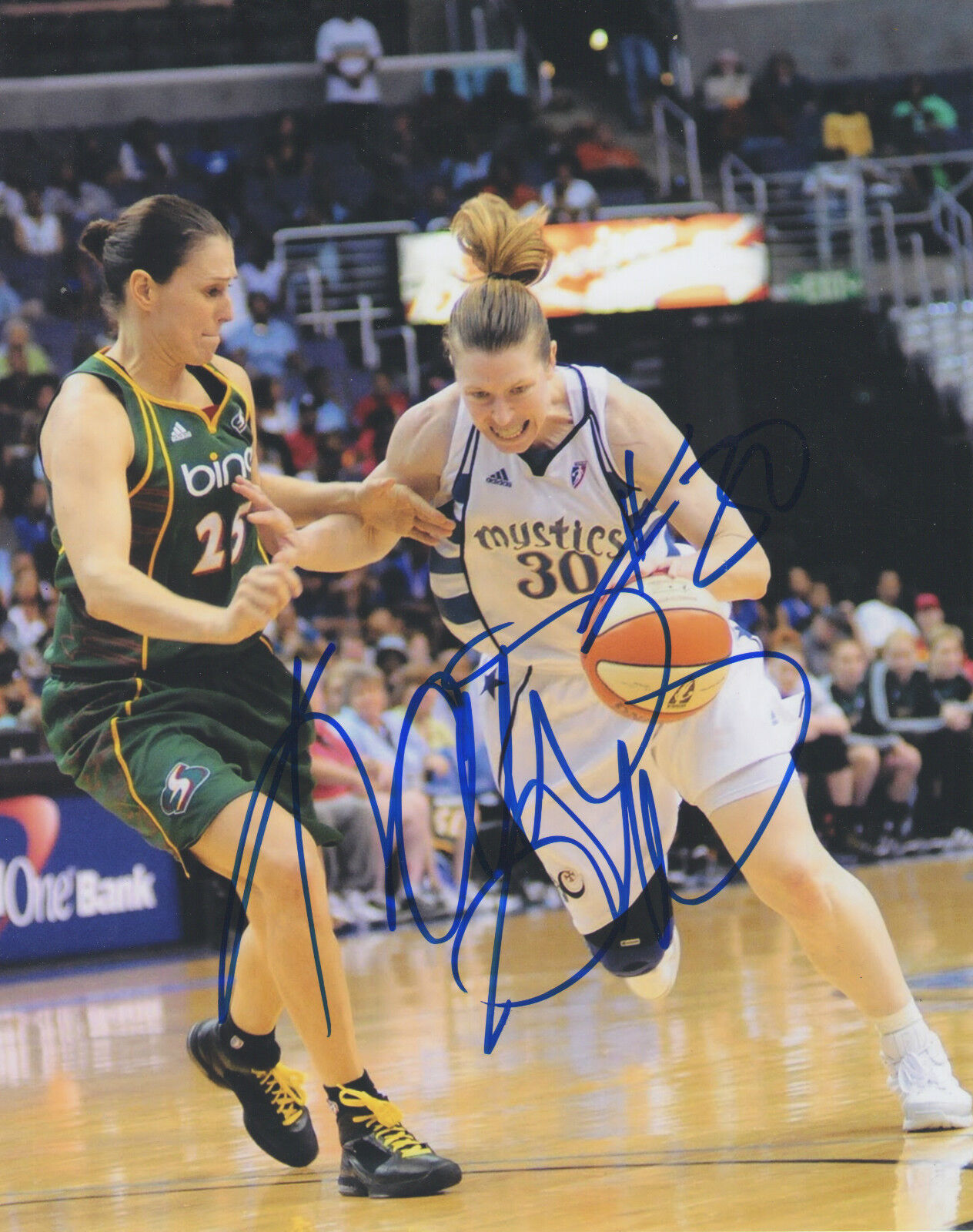 Katie Smith *SEATTLE STORM* Signed 8x10 Photo Poster painting KS1 COA GFA