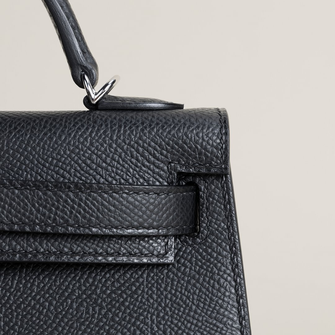 Mini Kelly II Epsom 89 Noir PHW