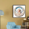 (30*30cm)Sleeping Angel - Round Partial AB Drill Diamond Painting
