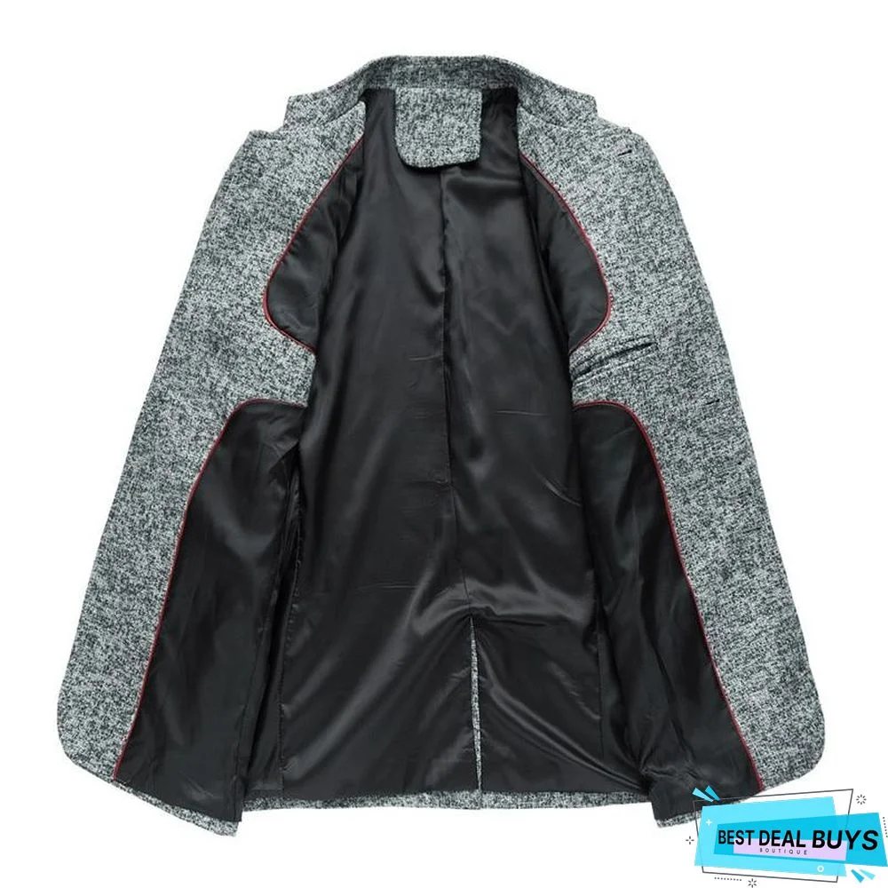 Men Autumn Chinese Style Casual Suits Large Size Male Spring Fashion Suits Coat