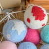 Colorful Felt Christmas's Tree Hanging Decor Balls