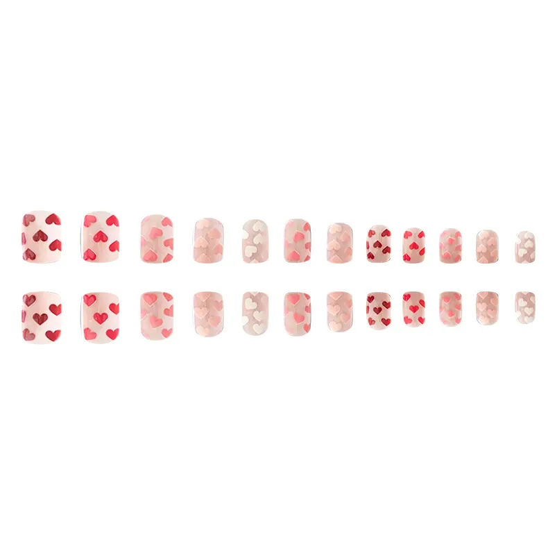 Churchf Churchf Nails Fake Nails Valentine's Day Warm Lovepress On Nails Wear Nails