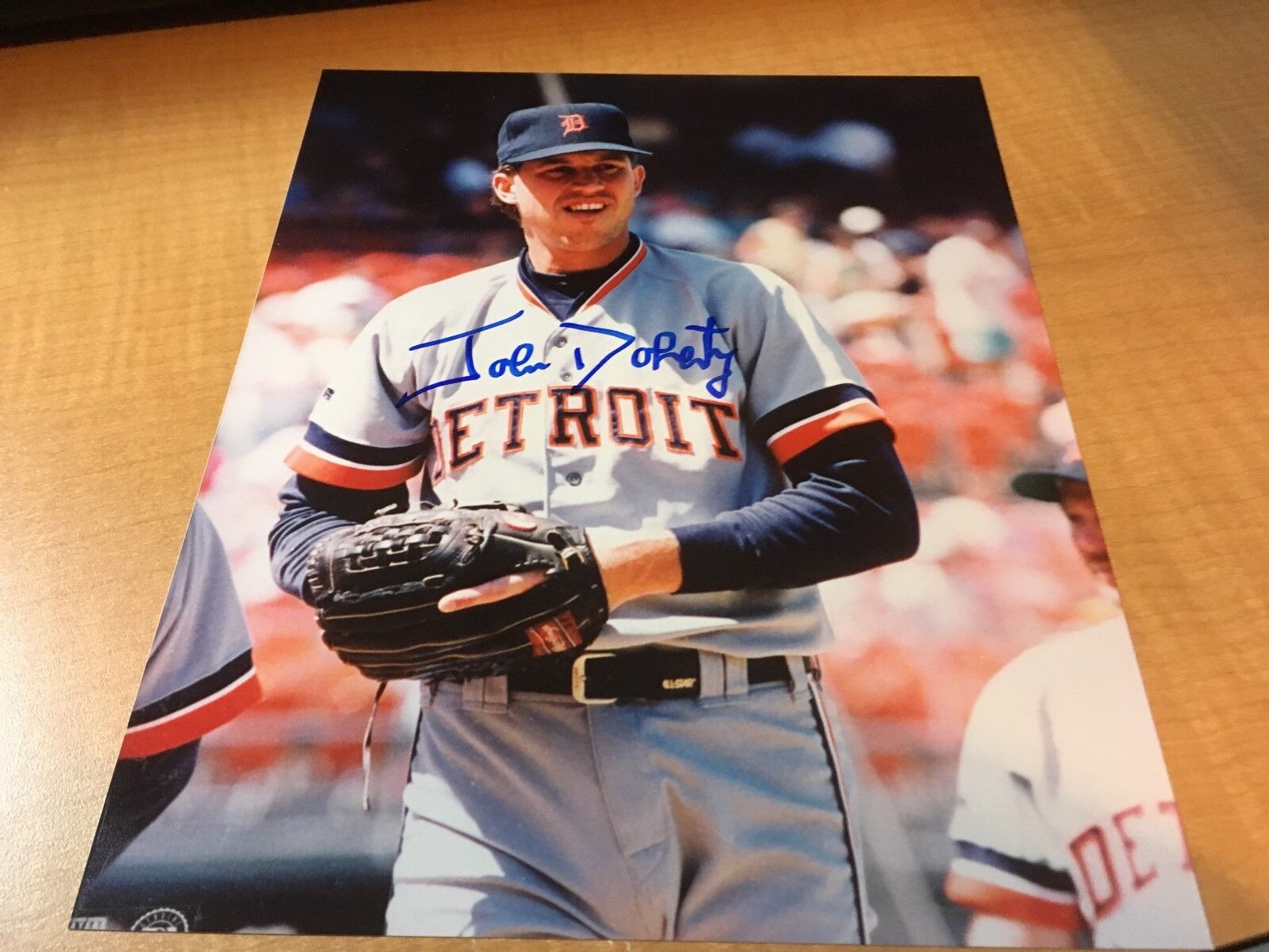 John Doherty Detroit Tigers Signed 8 x 10