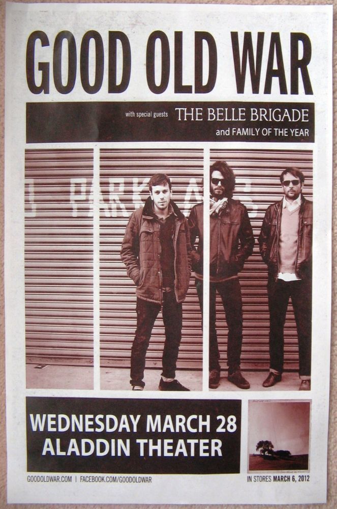 GOOD OLD WAR 2012 Gig POSTER Portland Oregon Concert