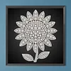 DIY Pearl Painting Sunflower for Home Wall Decor(25x25cm)