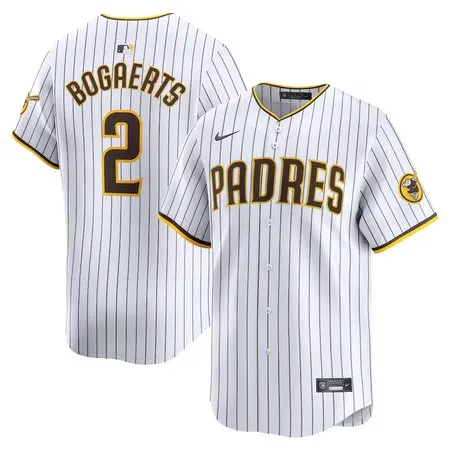 Men's San Diego Padres #2 Xander Bogaerts  White Home Limited Player Jersey