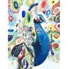 Blue Peacock  | Full Round Diamond Painting Kits