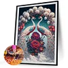 Blume Pfau - speziell geformtes Diamond Painting - 30*40cm