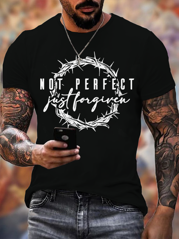 Not Perfect Just Forgiven Religious T-shirt