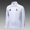 Joyfball 2025/2026 Real Madrid Long Zipped Jacket White Grey Football Jersey 1:1 Thai Quality 