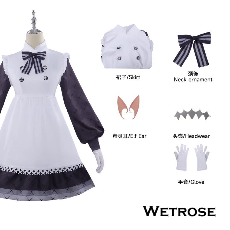 [Wetrose] In Stock Hololive EN Vtuber Ninomae Ina'nis にのまえ いなにす Ina New Outfit Cosplay Costume Suit Wig Full Set