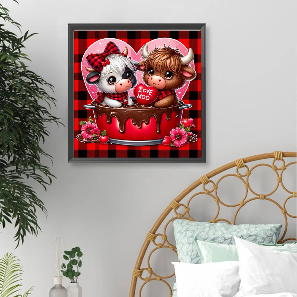 Diamond Painting - Full Round Drill - Love Yak(Canvas|40*40cm)