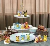 Eevee Family Cosplay Pikachu Enjoying Afternoon Tea Set - Pokemon Resin Statue - QN Studios