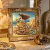 Seaside Golden Gown Lady Special Shaped 5D DIY Partial Drill Diamond Painting Kits 30x30cm Diamond Art Kit for Adults Home Decor