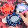 Sunflower Diamond Painting Dotting Tray with Storage , Grid System Diamond Art Accessories