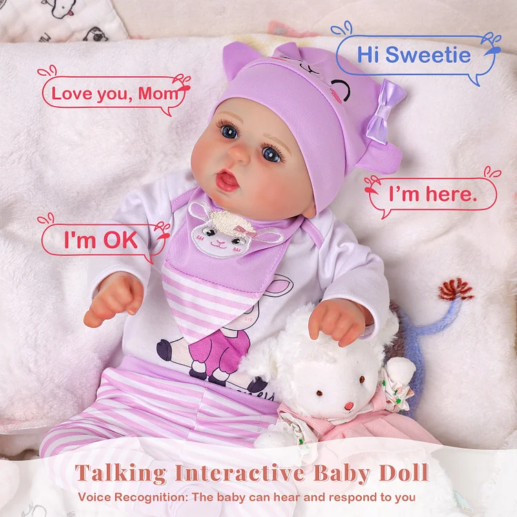 [Ships Within 24 Hours] Babeside Quiet Reborn Baby Bailyn 20'' Little Infant Girl Best Gift for Kids