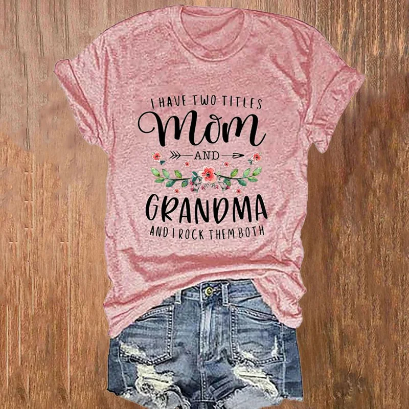 Mother's Day Print Casual T-Shirt