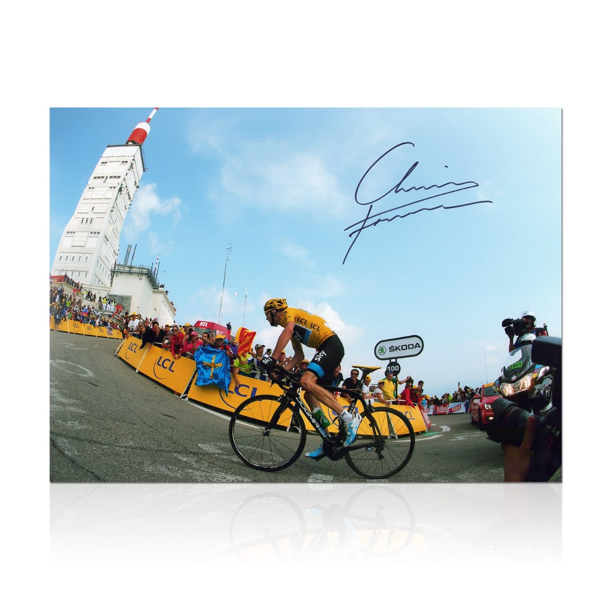 Chris Froome Signed Cycling Photo Poster painting: Tour de France 2013