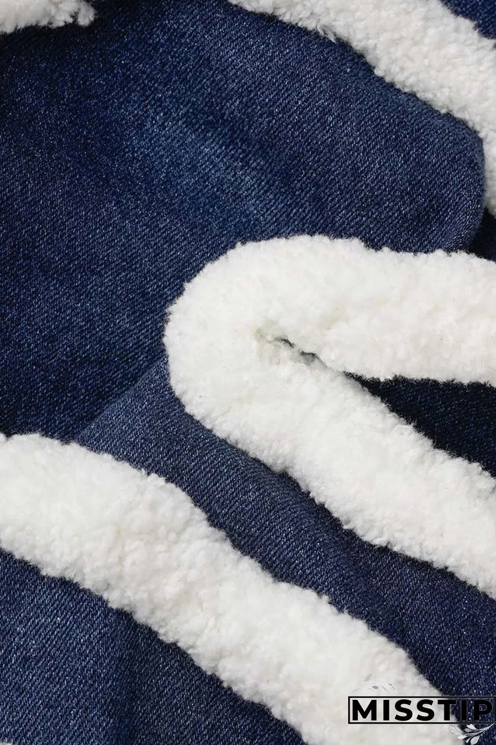 Light Blue Casual Solid Patchwork Mid Waist Regular Denim Jeans