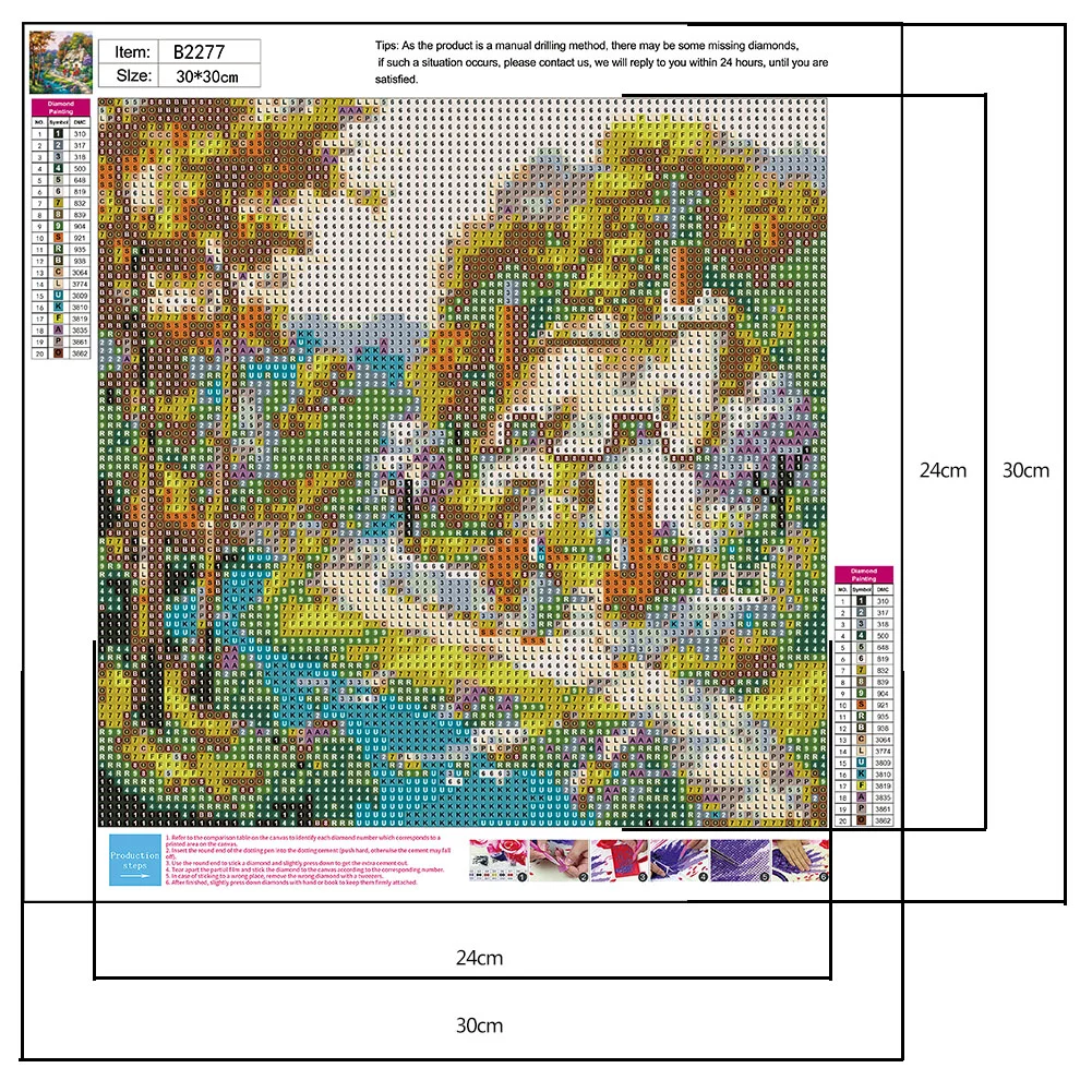 Diamond Painting - Round Drill - House(30*30cm)