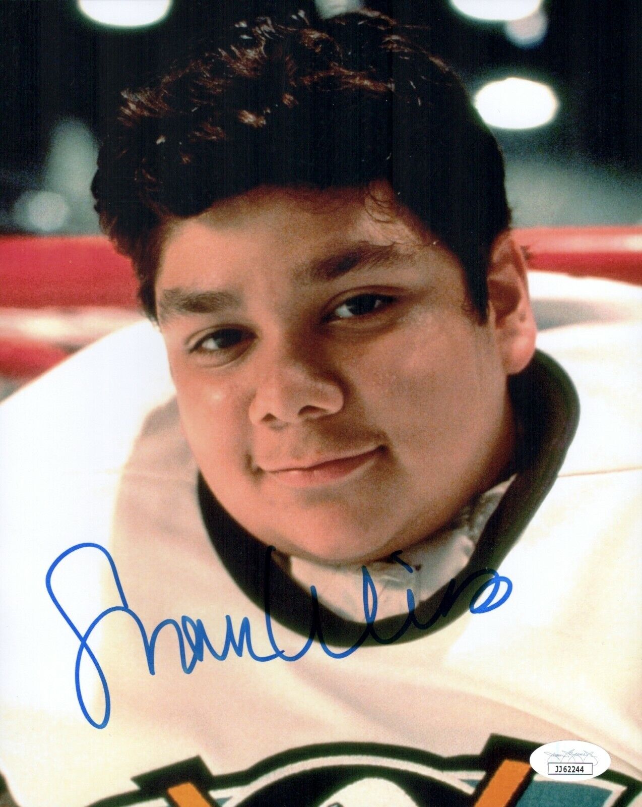 SHAUN WEISS Signed 8x10 Photo Poster painting Greg Goldberg The Mighty Ducks #33 COA JSA Cert