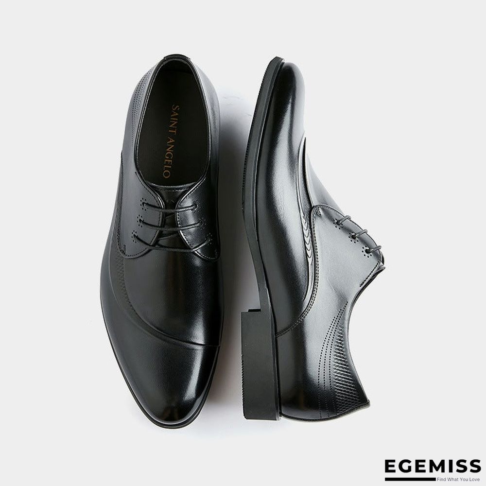 Leather Shoes Business Dress Breathable Pointed Oxford Shoes Men's Shoes | EGEMISS
