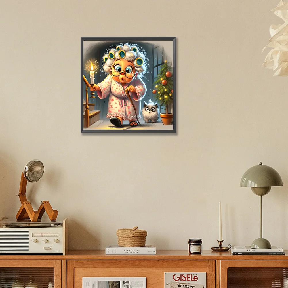 Diamond Painting - Full Round Drill - Grandma(Canvas|30*30cm)