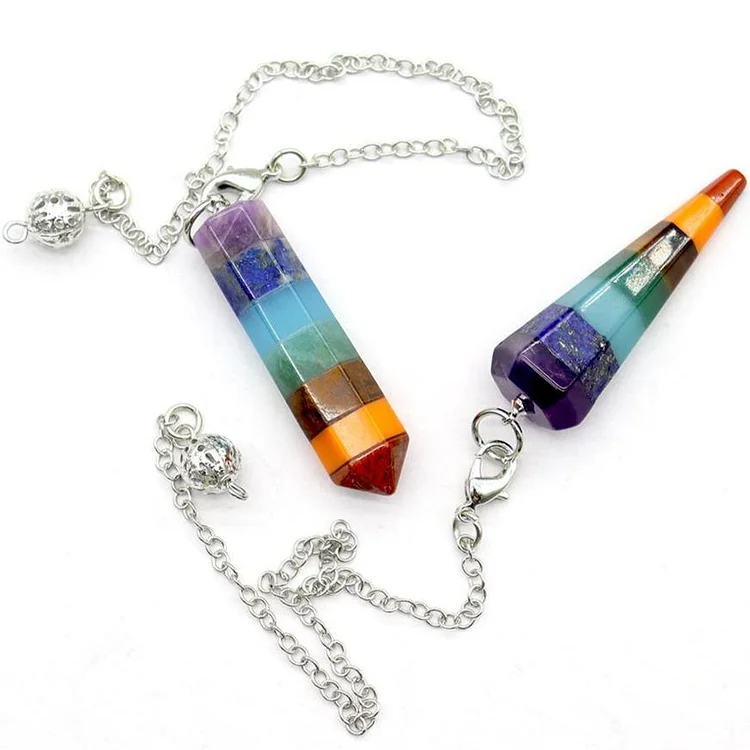 7 Chakra Energy Healing Crystal Pendulum