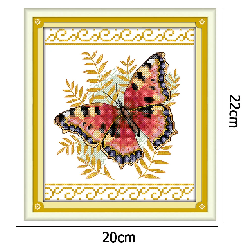 Cross Stitch Butterfly 22 20cm