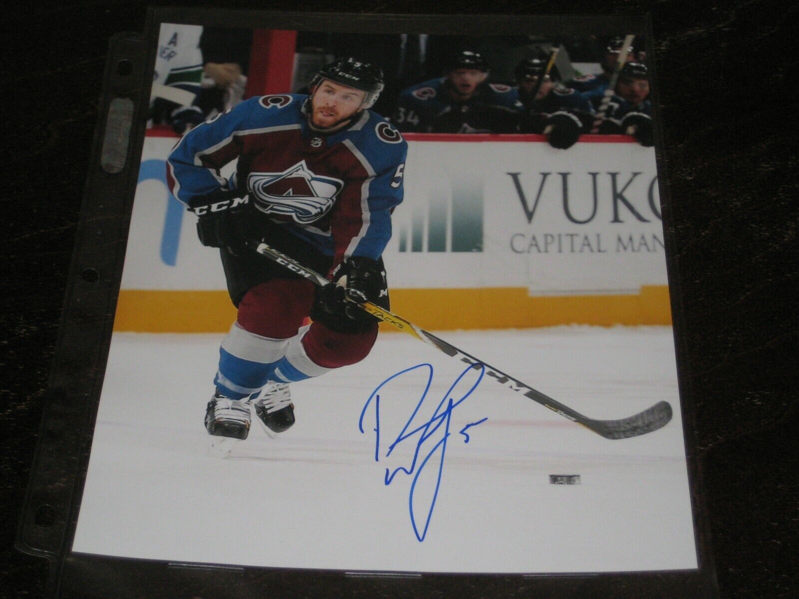 DAVID WARSOFSKY autographed COLORADO AVALANCHE 8x10 Photo Poster painting