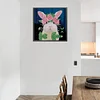 >SALE<5D DIY Partial Special Shaped Drill Diamond Painting Rabbit Craft (HB246)