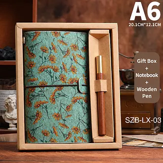 フラワーケース　ヴィンテージ　3B6S 日記ギフトボックス - ヴィンテージフラワー カバー ト ラベル 花 植物