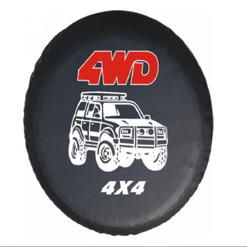 

LITTOU Universal 4WD 4X4 Nero in pelle PVC Borsa per Pneumatici, 501 Original