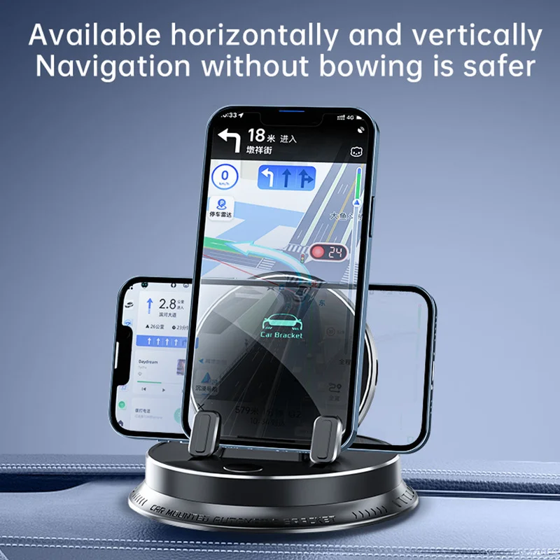 Car phone holder automatic clamping 360 degree rotation flexible multifunctional easy to install intelligent adjustable