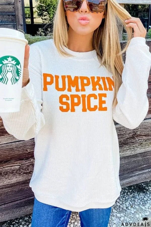 Pumpkin Vibe Loose Fit Sweatshirt